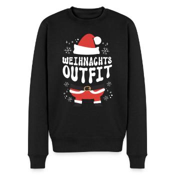 Weihnachten Weihnachtsoutfit Xmas - Männer Premium Bio Pullover - Schwarz - Vorne - Nico (187cm)