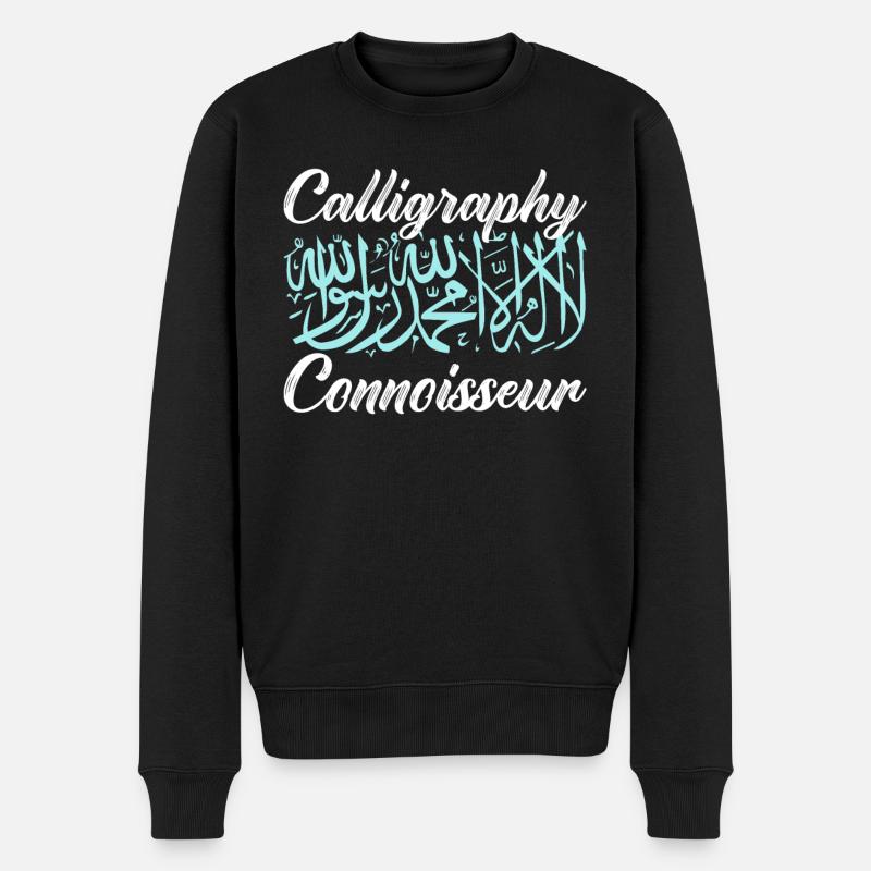Calligraphie arabe Calligraphie écriture lettrage - Pull Premium bio Homme - noir