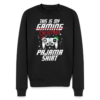 Noël Gamer Gaming Dire Humour Drôle Noël - Pull Premium bio Homme - noir - Devant - Nico (187cm)