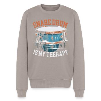 Snare Drum Musical Instrument Musician Drummer - Men's Premium Organic Jumper - taupe - Front - Nico (187cm)