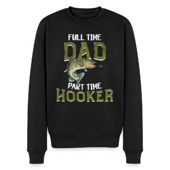 Pêcheur Papa Papa Pêche Pêche Dire Humour - Pull Premium bio Homme - noir - Devant - Nico (187cm)
