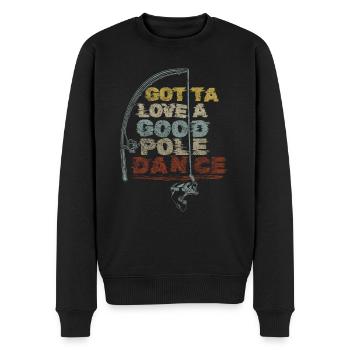 Pêche à la ligne Humour Gota Love Une Bonne Pole Dance - Pull Premium bio Homme - noir - Devant - Nico (187cm)