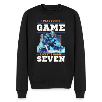 Hockey sur glace Gardien de but Gardien de but Gardien de but - Pull Premium bio Homme - noir - Devant - Nico (187cm)