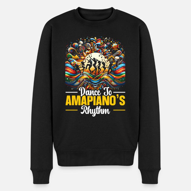 Amapiano Mélomane sud-africain Afrobeat - Pull Premium bio Homme - noir