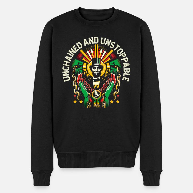 Emancipation Proclamation African Juneteenth - Men's Premium Organic Jumper - black