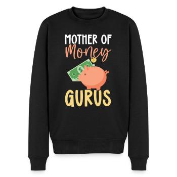 Maman d’un conseiller financier Gestion de l’argent - Pull Premium bio Homme - noir - Devant - Nico (187cm)