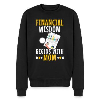 Maman d’un conseiller financier Gestion de l’argent - Pull Premium bio Homme - noir - Devant - Nico (187cm)