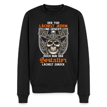 Bestatter Bestattungsfachkraft Geschenkidee Tod - Männer Premium Bio Pullover - Schwarz - Vorne - Nico (187cm)