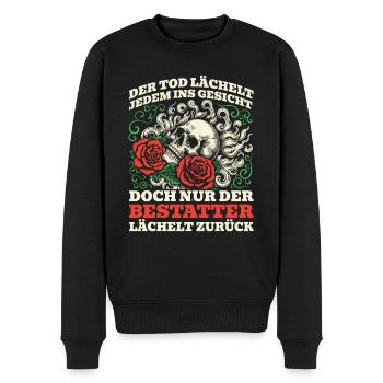 Bestatter Bestattungsfachkraft Geschenkidee Humor - Männer Premium Bio Pullover - Schwarz - Vorne - Nico (187cm)