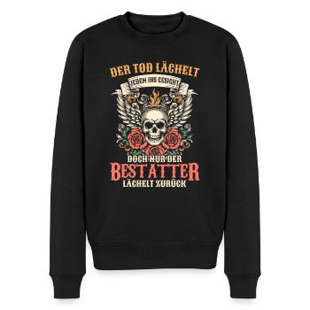 Bestatter Bestattungsfachkraft Geschenkidee Humor - Männer Premium Bio Pullover - Schwarz - Vorne - Nico (187cm)