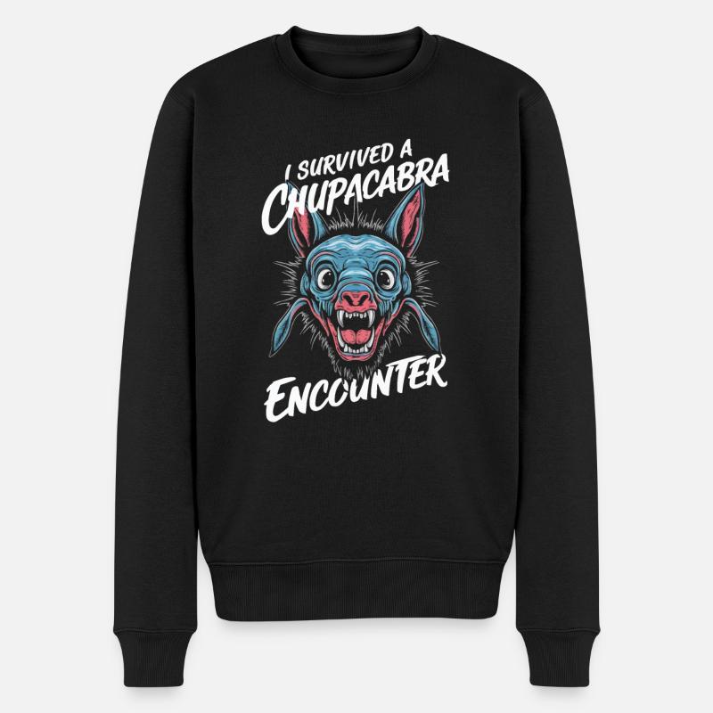 Chupacabra Legendäre Kreatur Bestie Kryptozoologie - Männer Premium Bio Pullover - Schwarz
