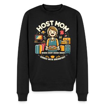 Host Mom Exchange Student Host Family Host Parent - Men's Premium Organic Jumper - black - Front - Nico (187cm)