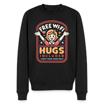Host Mom Exchange Student Host Family Host Parent - Men's Premium Organic Jumper - black - Front - Nico (187cm)