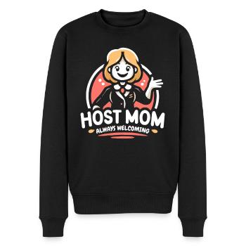 Host Mom Exchange Student Host Family Host Parent - Men's Premium Organic Jumper - black - Front - Nico (187cm)