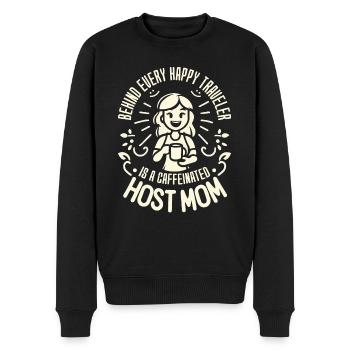 Host Mom Exchange Student Host Family Host Parent - Men's Premium Organic Jumper - black - Front - Nico (187cm)