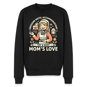Host Mom Exchange Student Host Family Host Parent - Men's Premium Organic Jumper - black - Front - Nico (187cm)