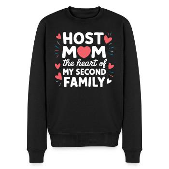 Host Mom Exchange Student Host Family Host Parent - Men's Premium Organic Jumper - black - Front - Nico (187cm)