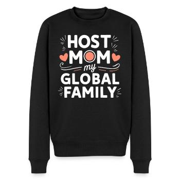 Host Mom Exchange Student Host Family Host Parent - Men's Premium Organic Jumper - black - Front - Nico (187cm)