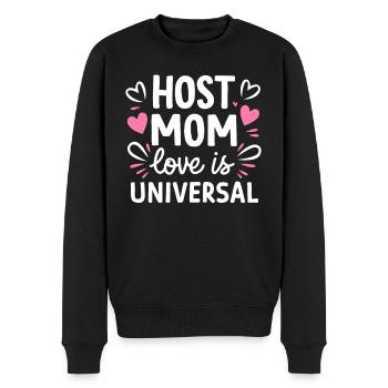 Host Mom Exchange Student Host Family Host Parent - Men's Premium Organic Jumper - black - Front - Nico (187cm)