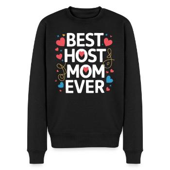 Host Mom Exchange Student Host Family Host Parent - Men's Premium Organic Jumper - black - Front - Nico (187cm)