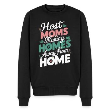 Host Mom Exchange Student Host Family Host Parent - Men's Premium Organic Jumper - black - Front - Nico (187cm)