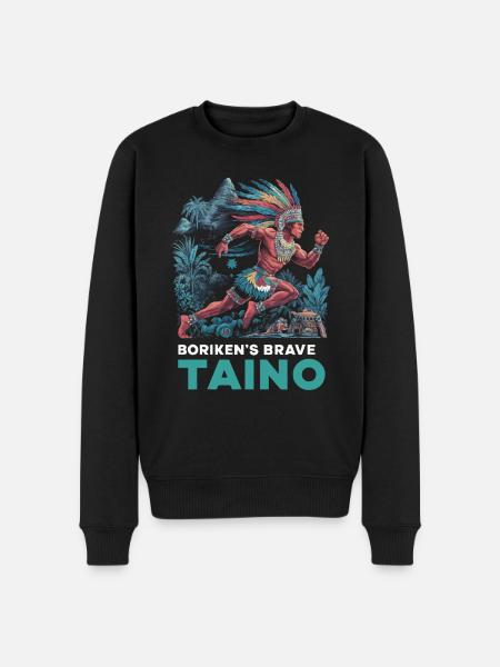 Taino Indiano Porto Rico Boricua Portoricano - Maglione ecologico premium da uomo - nero