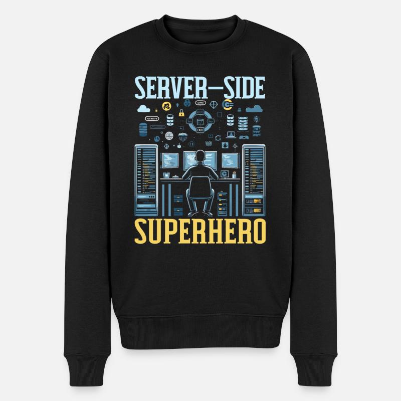 Backend-Entwickler Programmierung Softwareprogrammierer - Männer Premium Bio Pullover - Schwarz