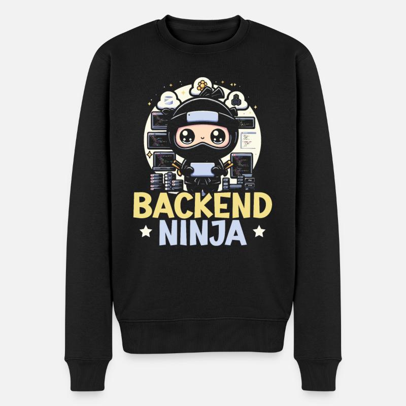 Backend-Entwickler Programmierung Softwareprogrammierer - Männer Premium Bio Pullover - Schwarz