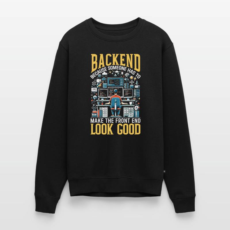 Backend-Entwickler Programmierung Softwareprogrammierer Männer Premium Bio Pullover