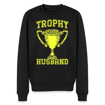 Husband Groom Marriage Wedding Gift Idea - Men's Premium Organic Jumper - black - Front - Nico (187cm)