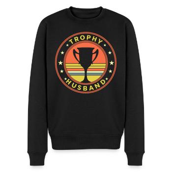 Husband Groom Marriage Wedding Gift Idea - Men's Premium Organic Jumper - black - Front - Nico (187cm)