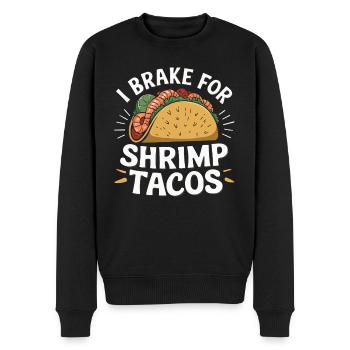 Garnelen Tacos Mexikanisches Essen Mexiko Küche Feinschmecker - Männer Premium Bio Pullover - Schwarz - Vorne - Nico (187cm)