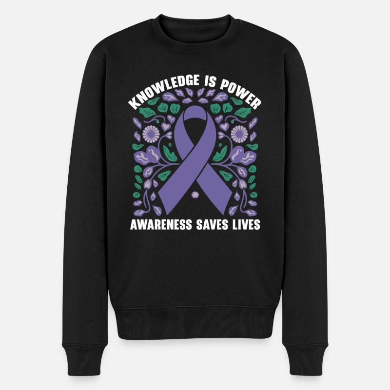 Alpha-1-Antitrypsin-Mangel-Bewusstseinsstörung - Männer Premium Bio Pullover - Schwarz
