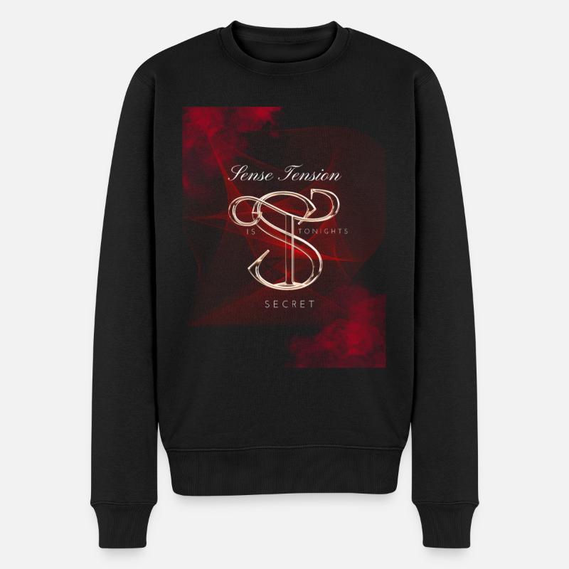 Conception de tension sensorielle - Pull Premium bio Homme - noir