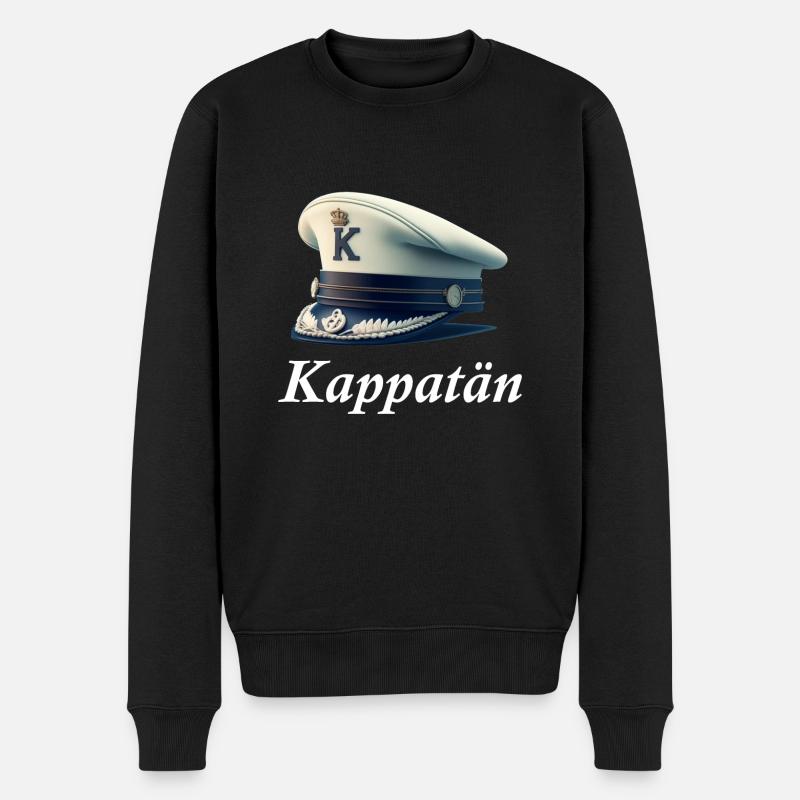 Kappatän Meme Kappa Wortwitz - Männer Premium Bio Pullover - Schwarz