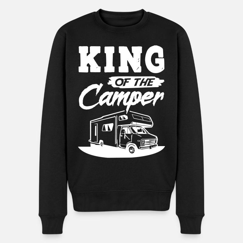 Roi du camping-car - Pull Premium bio Homme - noir