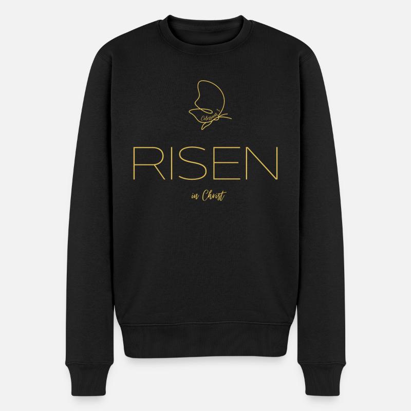 Risen in Christ - Col/3 - Pull Premium bio Homme - noir