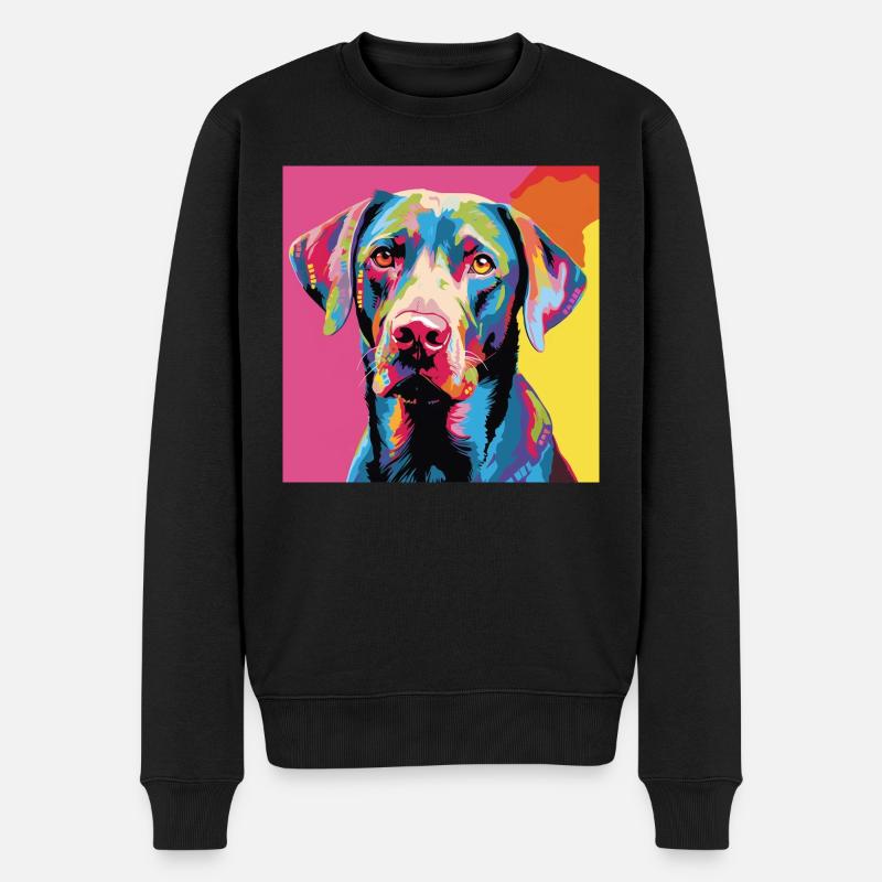 Labrador Retriever Pop Art - Pull Premium bio Homme - noir