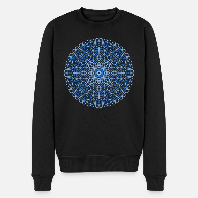 Mandala Mantra Hindouisme Bouddhisme - Pull Premium bio Homme - noir