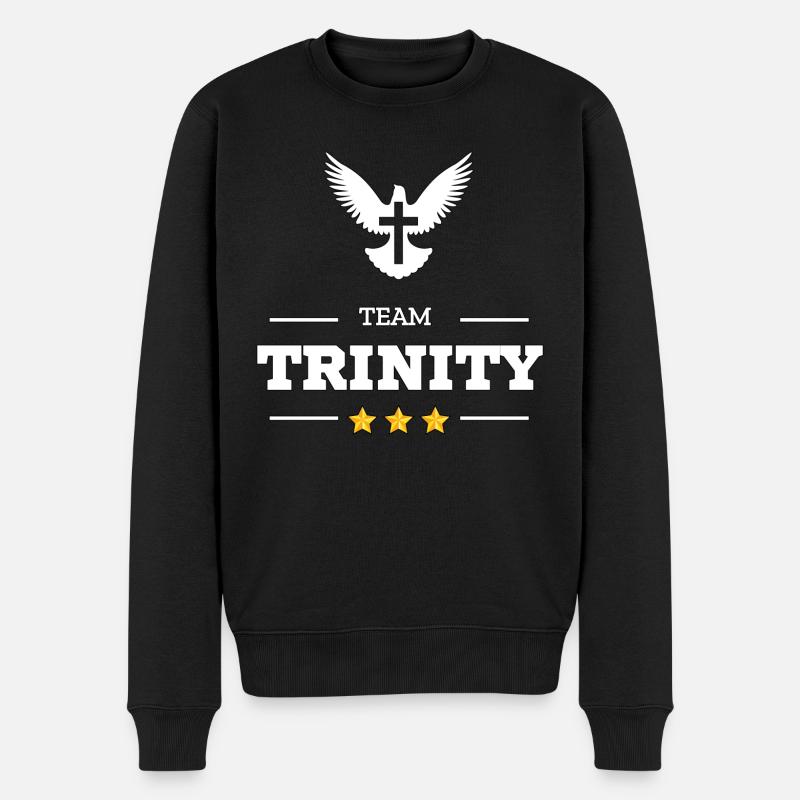 TEAM TRINITY - Pull Premium bio Homme - noir