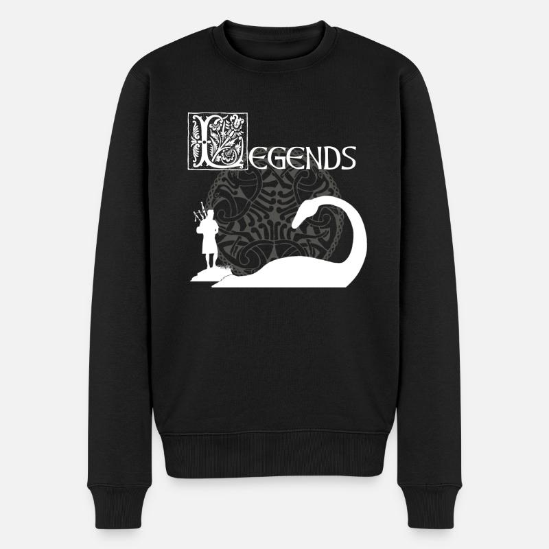 Legenden - Männer Premium Bio Pullover - Schwarz