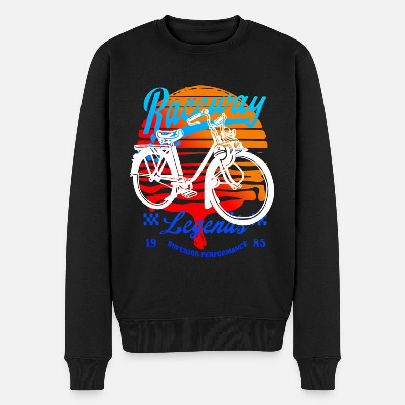 Mofa Kult Velo Vintage - Männer Premium Bio Pullover - Schwarz