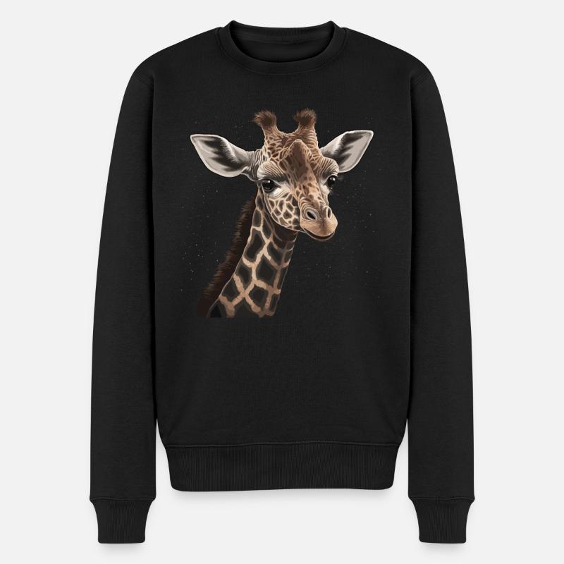 Girafe Afrique - Pull Premium bio Homme - noir