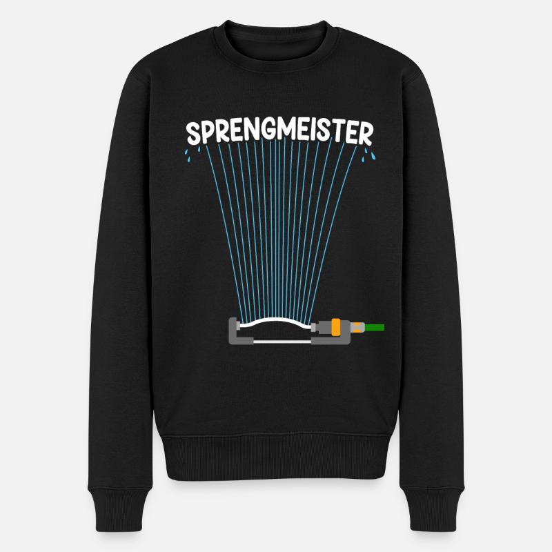 Sprengmeister Garten Schrebergärtner Hobbygärtner - Männer Premium Bio Pullover - Schwarz