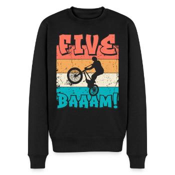 5. Geburtstag Bmx 5 Jahre Geschenk - Männer Premium Bio Pullover - Schwarz - Vorne - Nico (187cm)