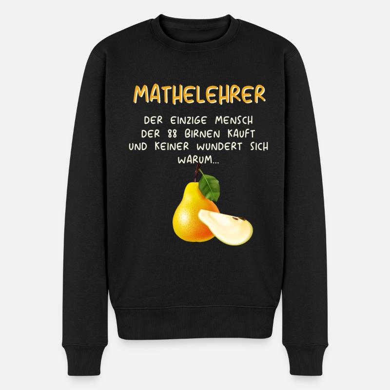 Mathematiker Mathematik Mathe Examen Lehramt - Männer Premium Bio Pullover - Schwarz