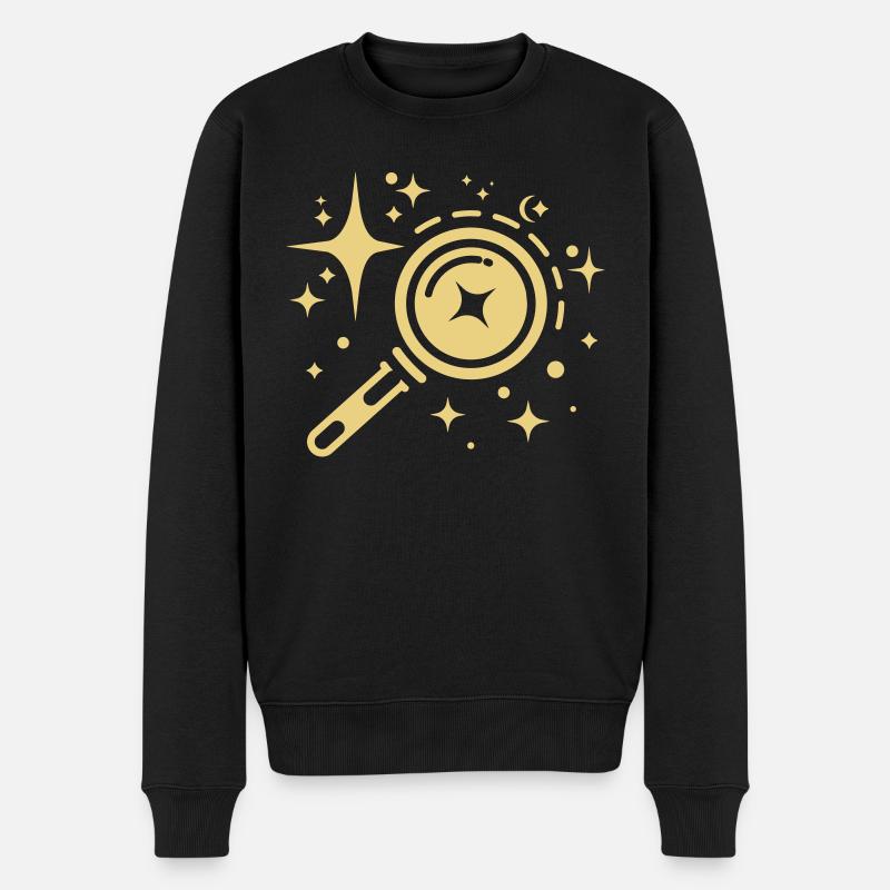 Sparkle Stars, phare de l’ère numérique sans limit - Pull Premium bio Homme - noir