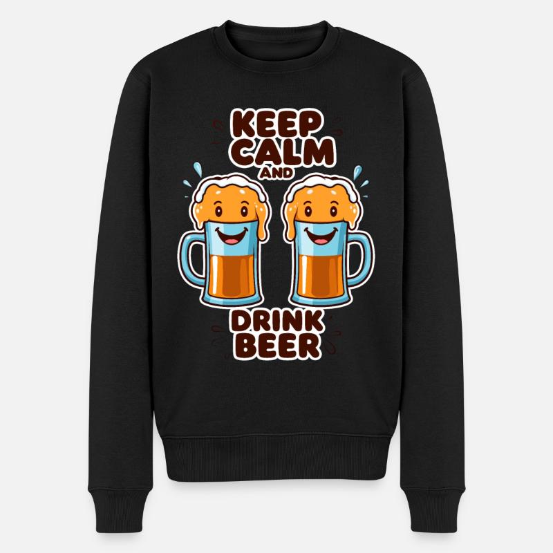 Chopes à bière amusantes - Pull Premium bio Homme - noir