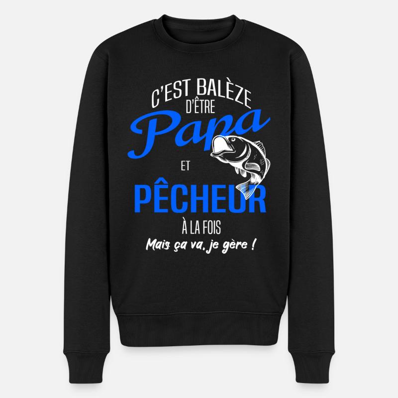 PAPA pêcheur - Pull Premium bio Homme - noir