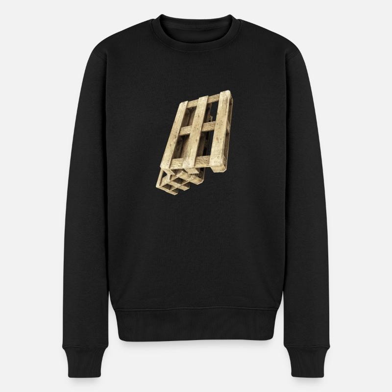 Subtiler Humor Stylische Paletten - Männer Premium Bio Pullover - Schwarz
